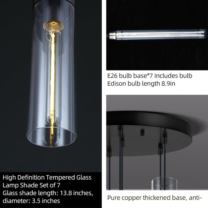 Glass Tube Pendant Light