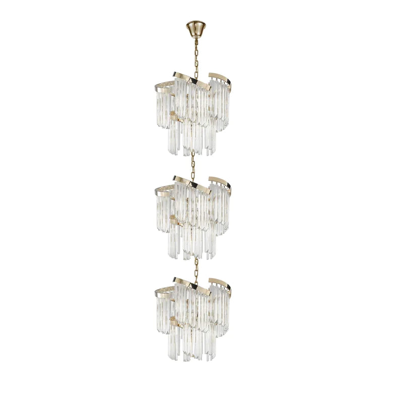 Twin Palms Foyer Pendant Crystal Chandelier