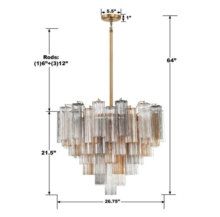 Eddifod Round 12-Light Chandelier