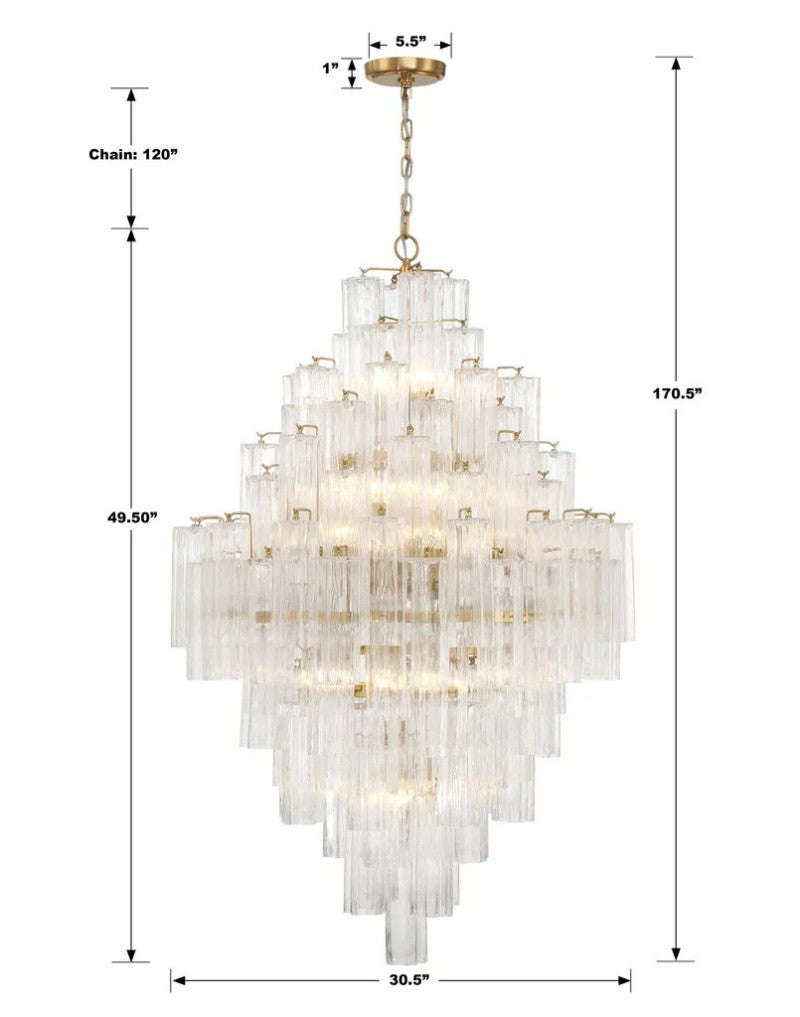 Eddifod Tiered 20-Light Chandelier