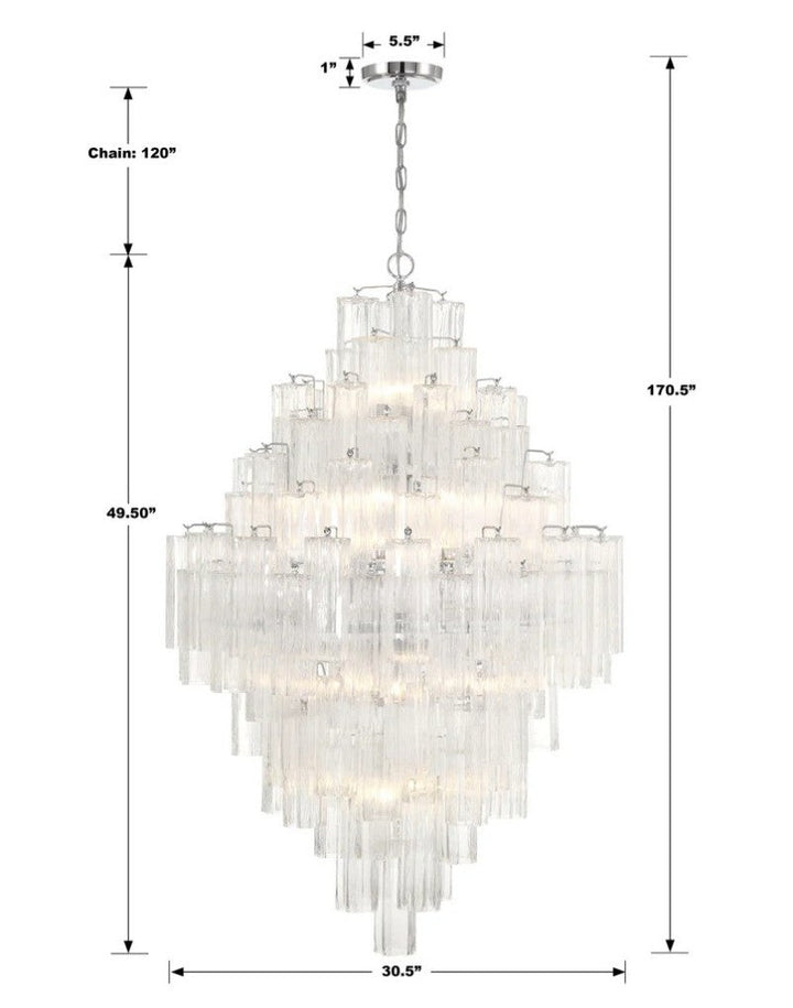 Eddifod Tiered 20-Light Chandelier