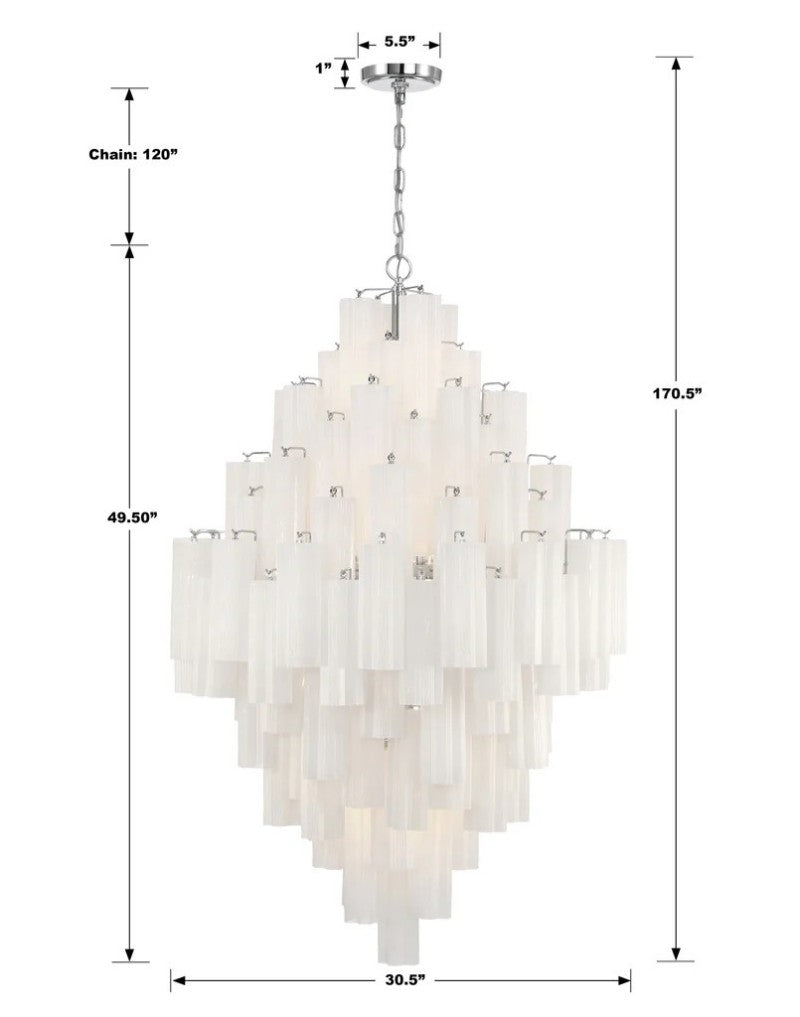 Eddifod Tiered 20-Light Chandelier