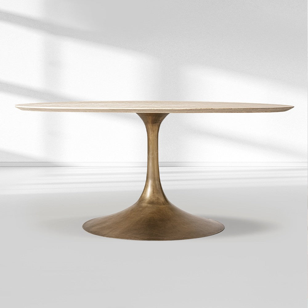 Aerose Stone Round Dining Table