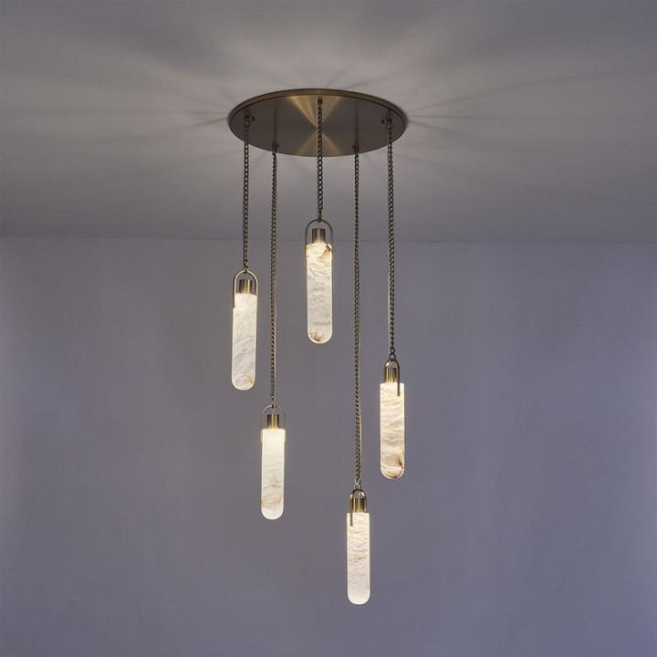 Della Flint 5-Light Round Chandelier