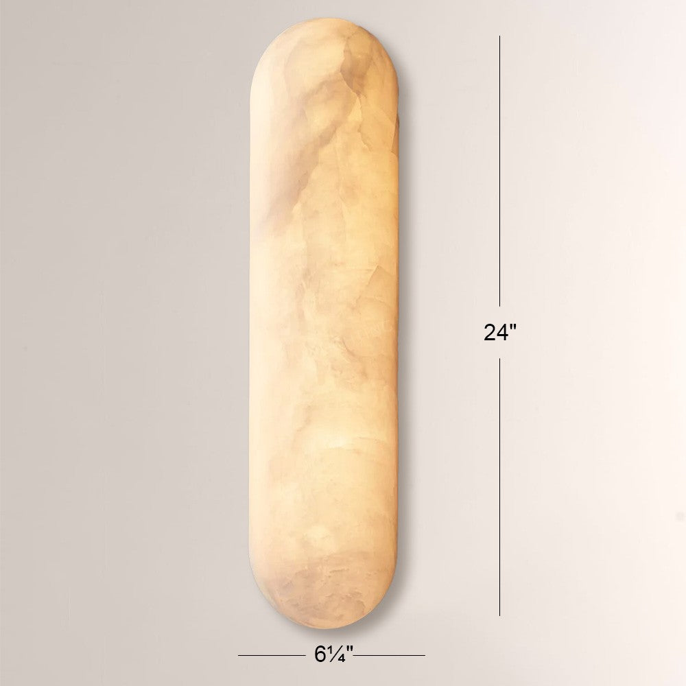 Alabaster Riven Sconce 14" 18" 24"