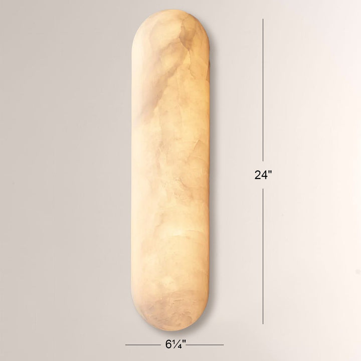 Alabaster Riven Sconce 14" 18" 24"