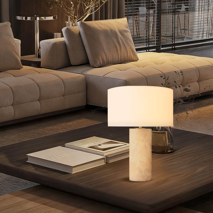 Alabaster Riven Table Lamp
