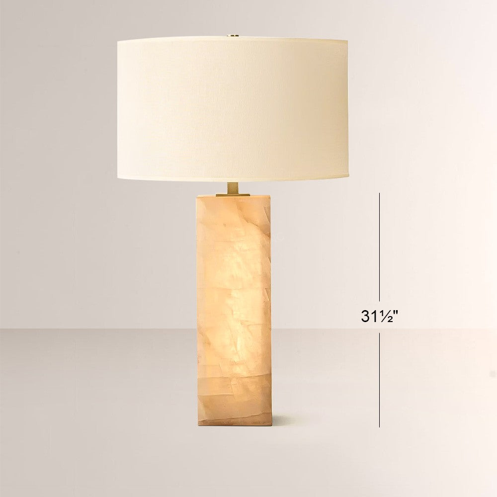 Alabaster Riven Table Lamp