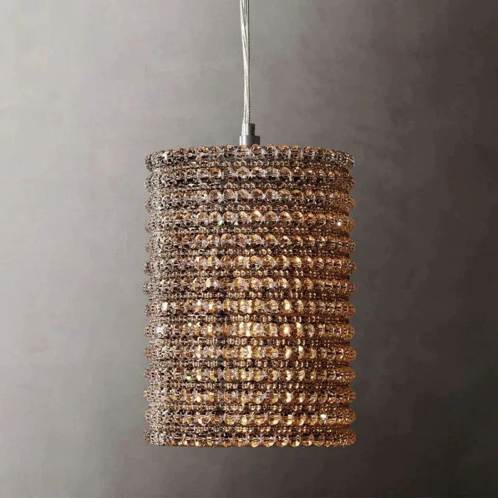 Alison Crystal Island Pendant 12"H