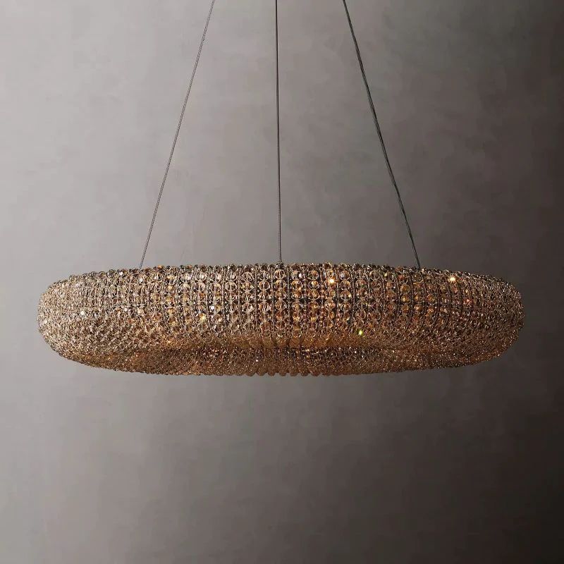 Alison Crystal Round LED Chandelier 32"