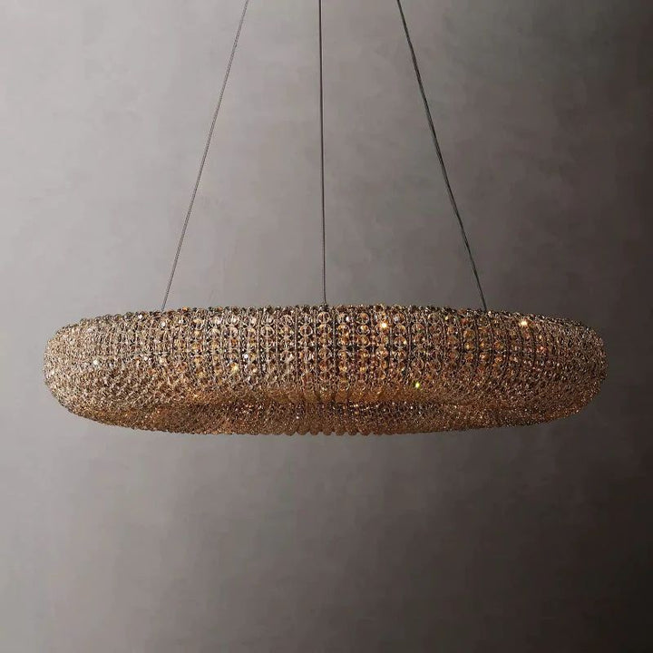 Alison Crystal Round LED Chandelier 32"