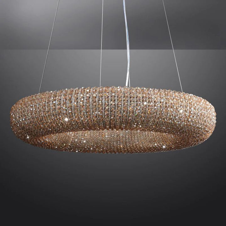 Alison Crystal Round LED Chandelier 32"
