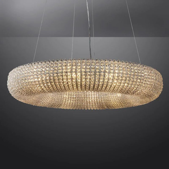 Alison Crystal Round LED Chandelier 32"