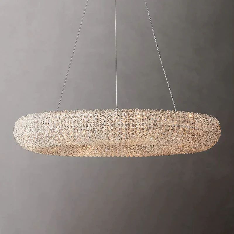 Alison Crystal Round LED Chandelier 41"