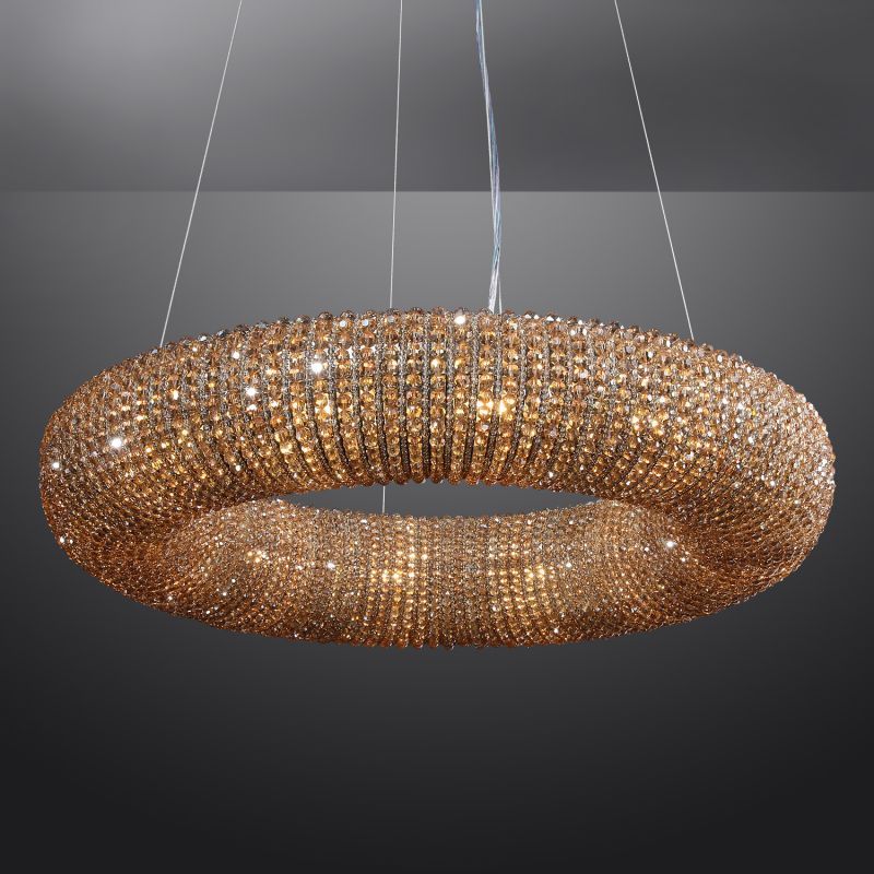 Alison Crystal Round LED Chandelier 41"