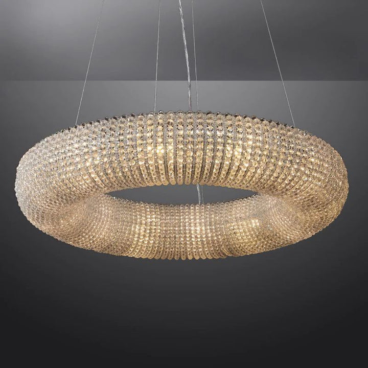 Alison Crystal Round LED Chandelier 41"