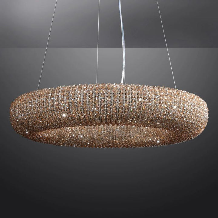Alison Crystal Round LED Chandelier 59"