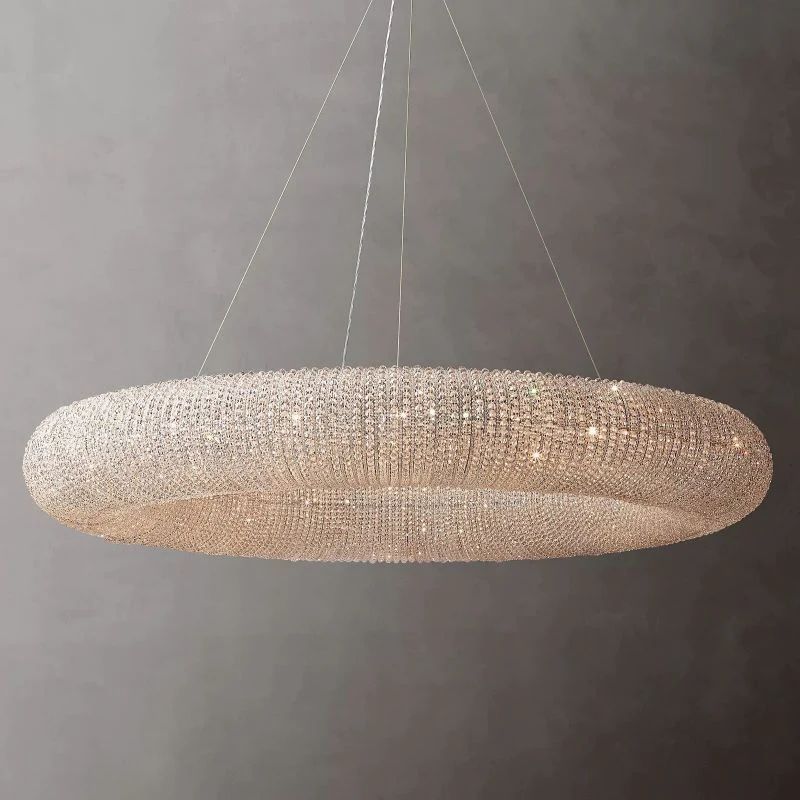 Alison Crystal Round LED Chandelier 59"