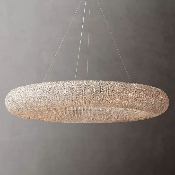 Alison Crystal Round LED Chandelier 59"