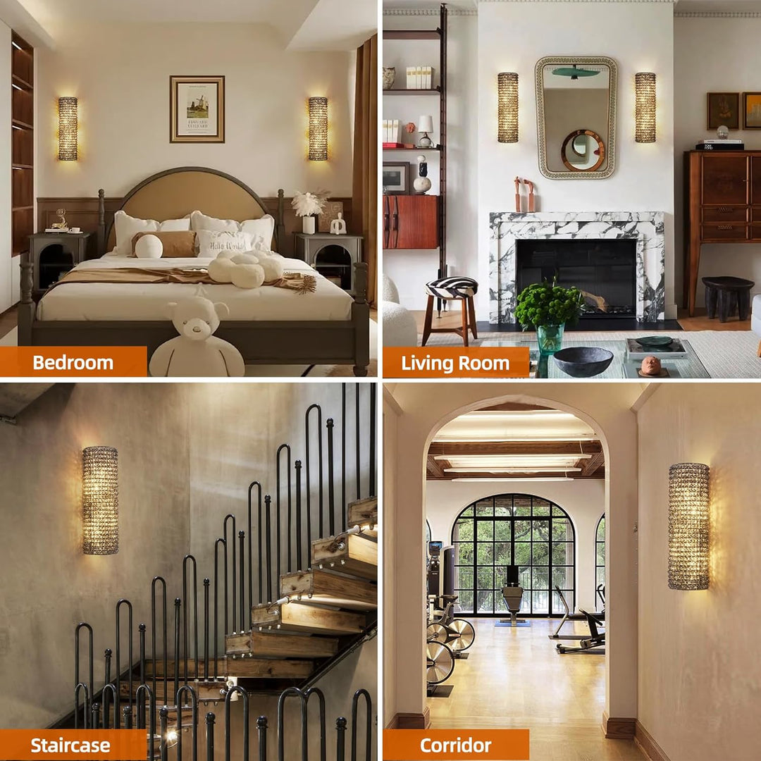 Alison K9 Crystal Wall Sconce 21"