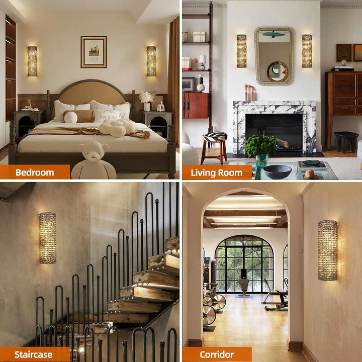 Alison K9 Crystal Wall Sconce 21"