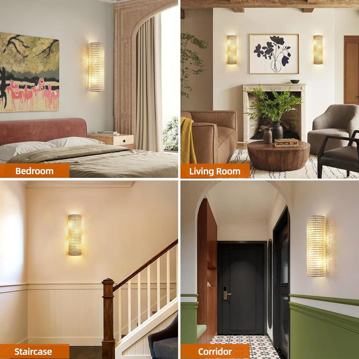 Alison K9 Crystal Wall Sconce 21"