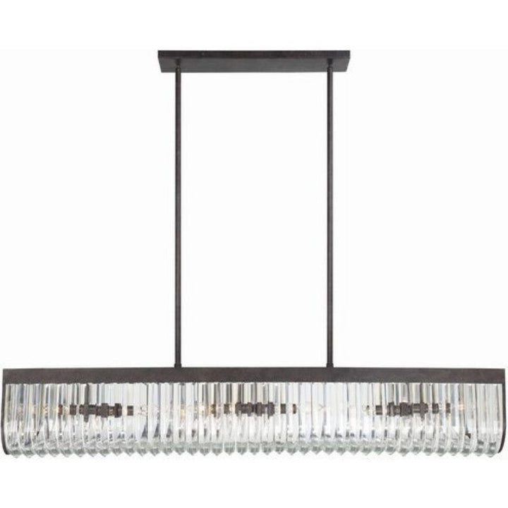 Alice 6 Light Rectangular Chandelier 50"