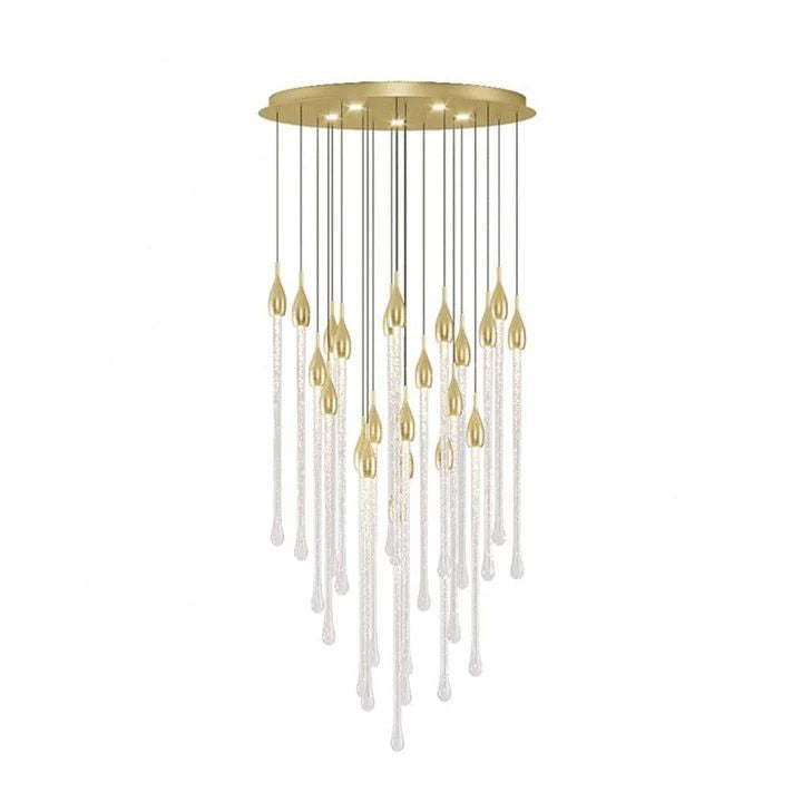 Allure Multi-LED Long Glass Chandelier