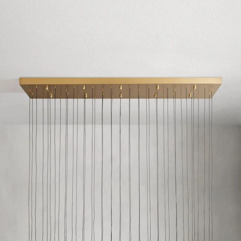 Allure Glass Solitaire Linear Chandelier