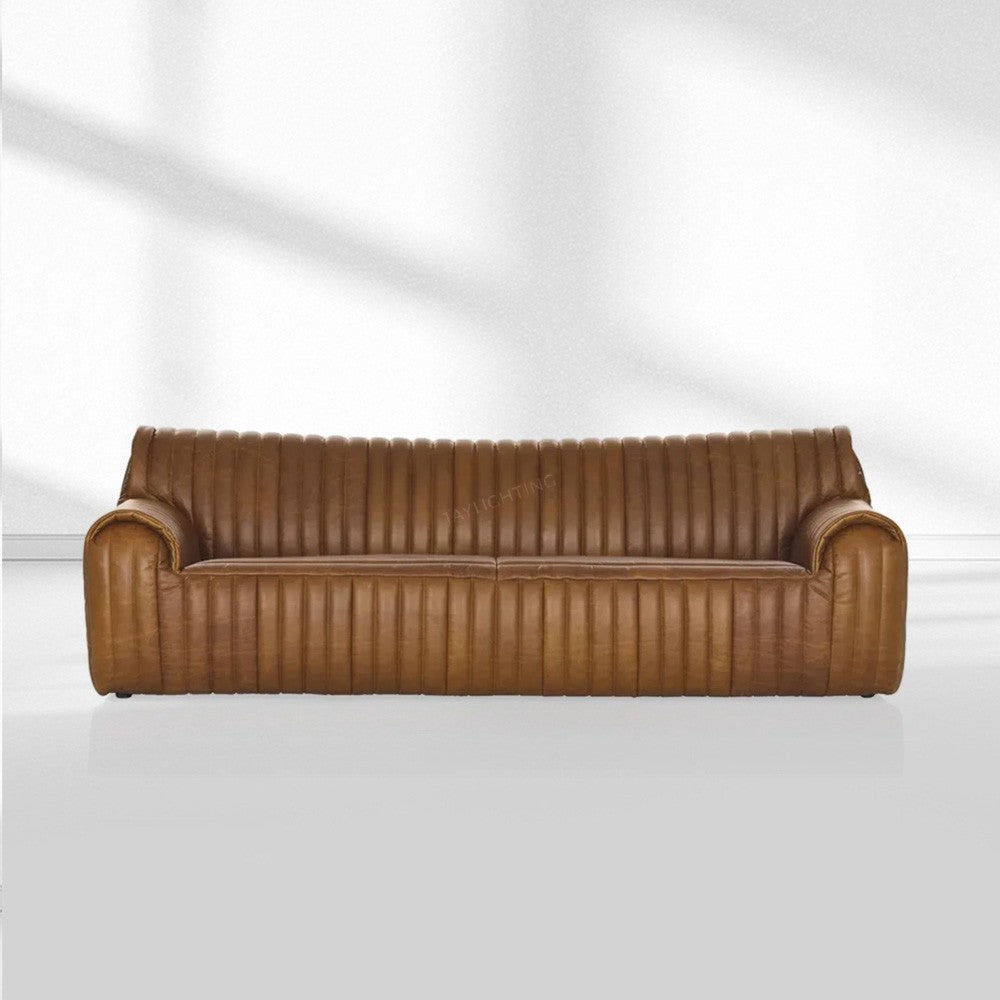 Aspelle Leather Sofa