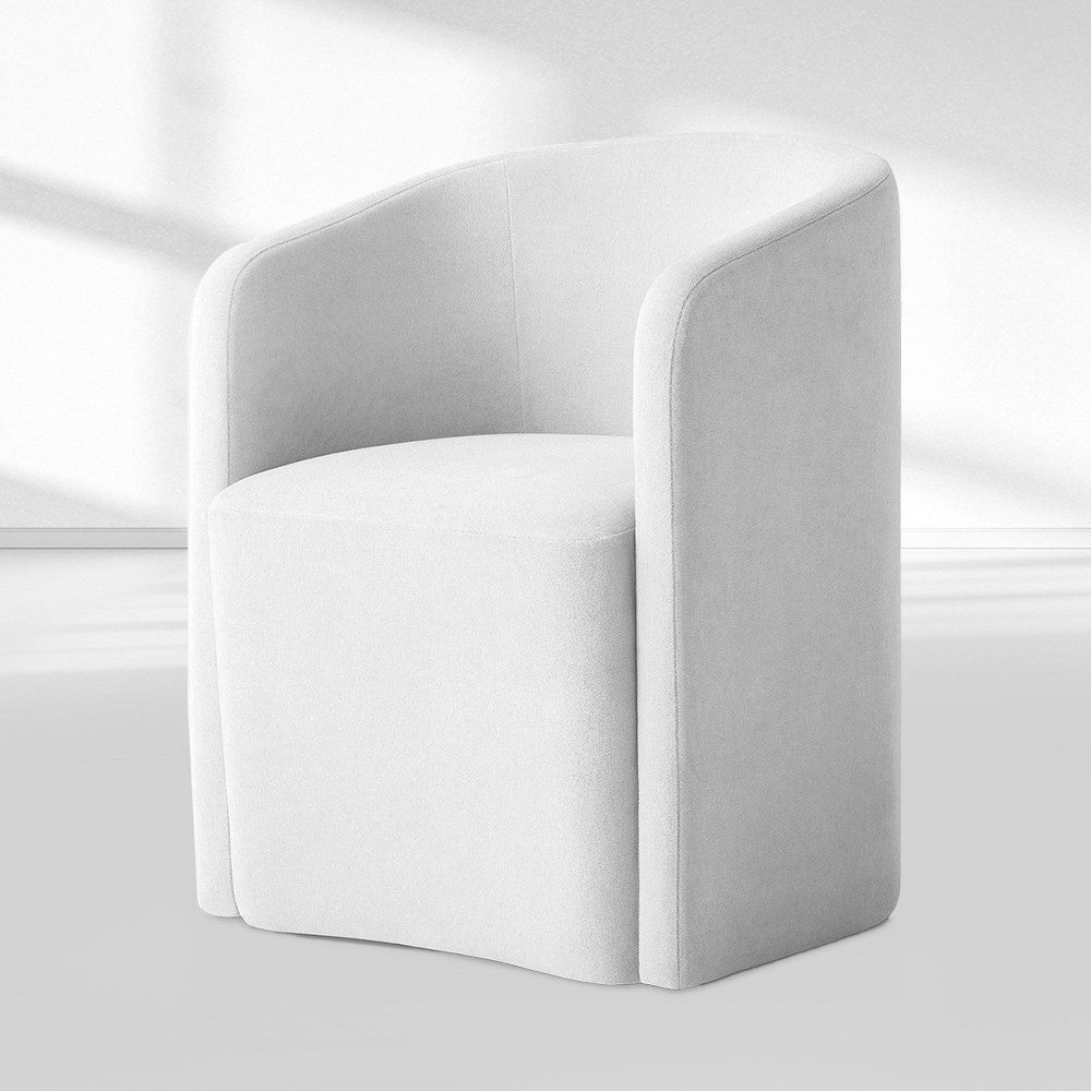 Aurela Barrelback Fabric Dining Armchair