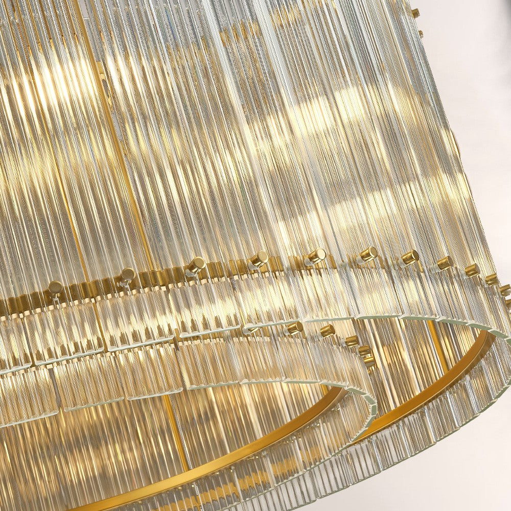 Aurgild Round Chandelier 37"