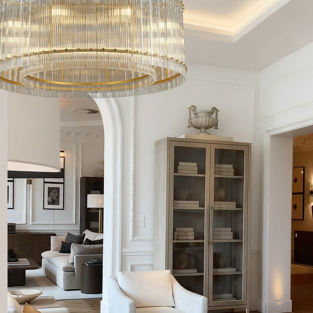 Aurgild Round Chandelier 37"