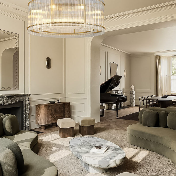 Aurgild Round Chandelier 37"