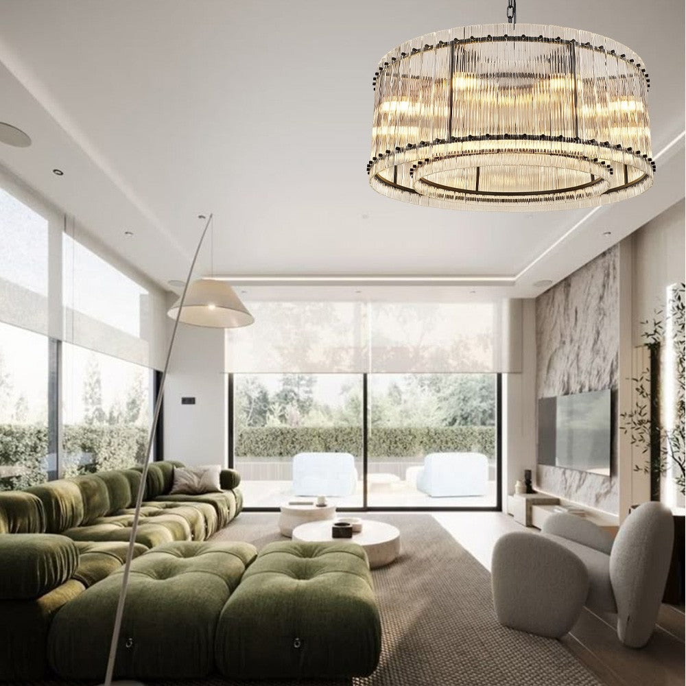 Aurgild Round Chandelier 48"