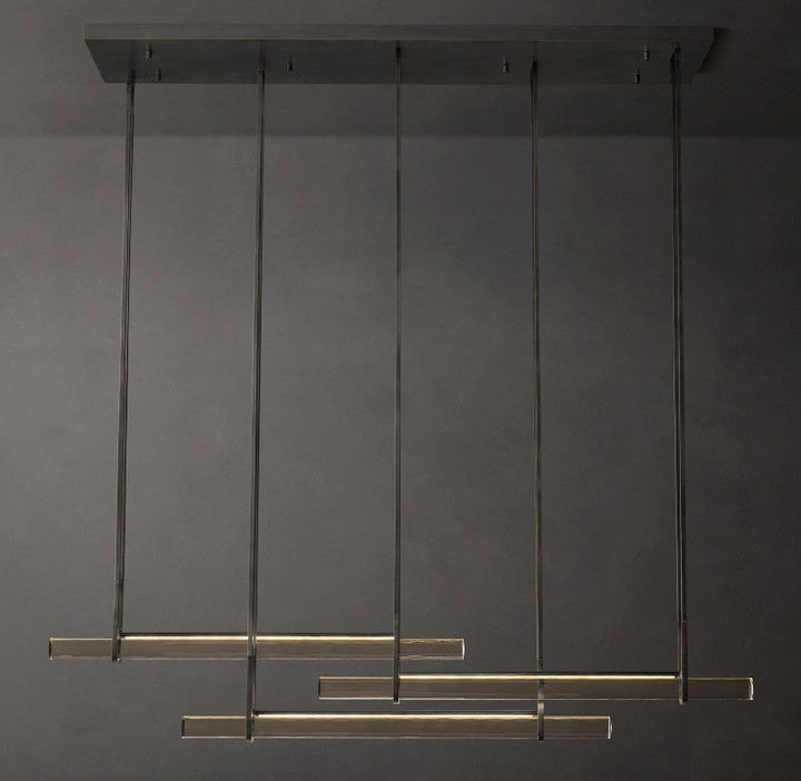 Audon Triple Bar Linear Chandelier