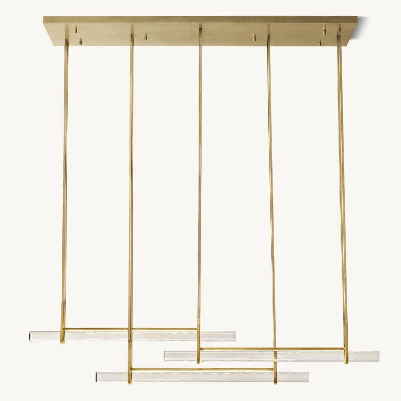 Audon Triple Bar Linear Chandelier