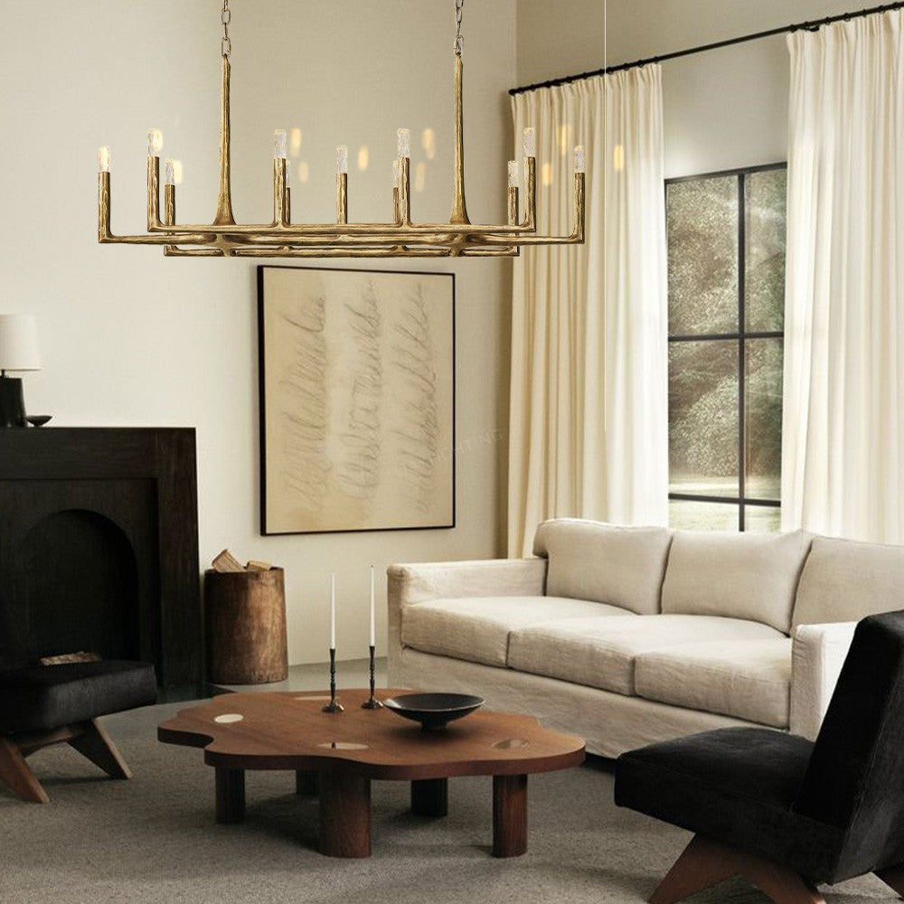 Avarit Forged Linear Chandelier 54"