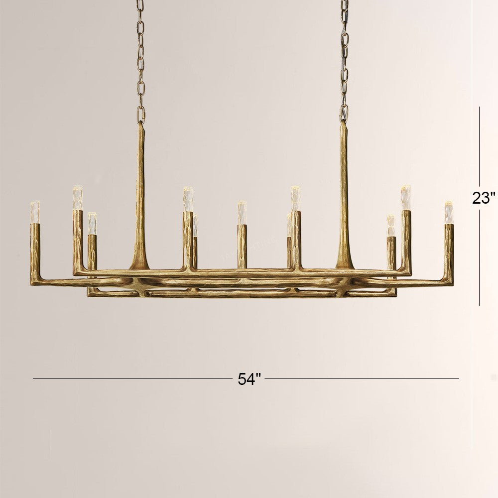 Avarit Forged Linear Chandelier 54"