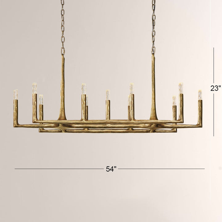 Avarit Forged Linear Chandelier 54"