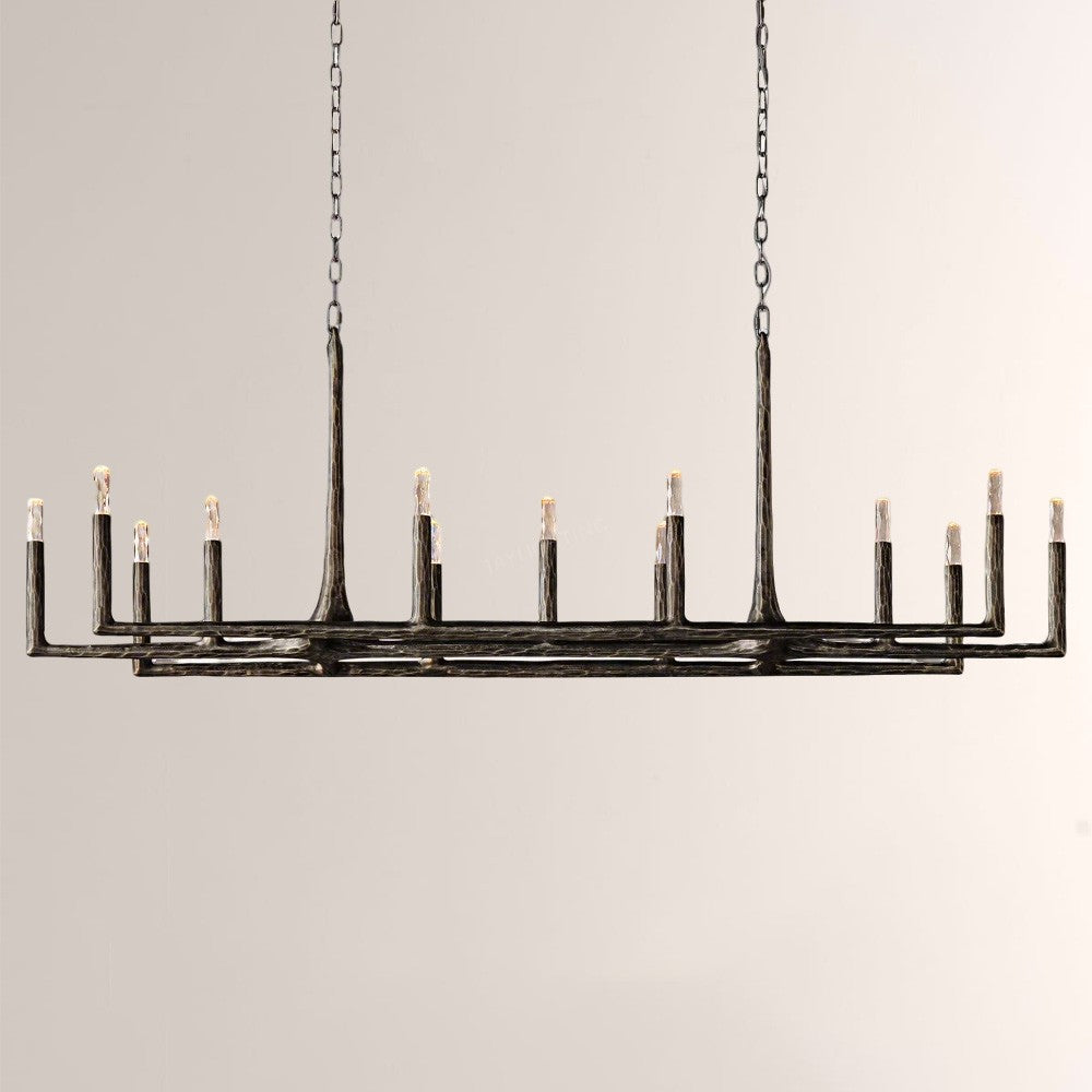 Avarit Forged Linear Chandelier 72”