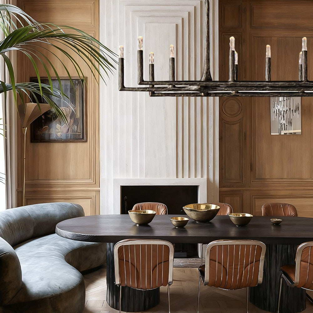 Avarit Forged Linear Chandelier 72”