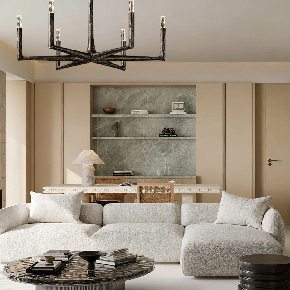 Avarit Glass Round Chandelier 36"