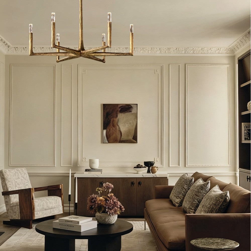 Avarit Glass Round Chandelier 36"