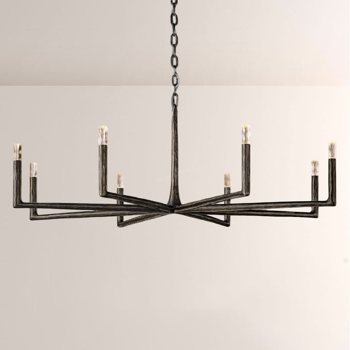 Avarit Glass Round Chandelier 60"