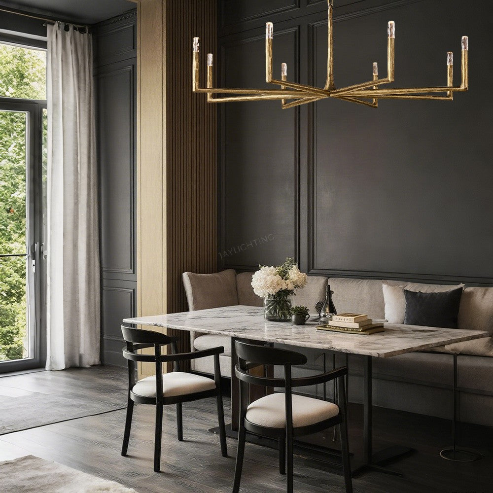 Avarit Glass Round Chandelier 60"