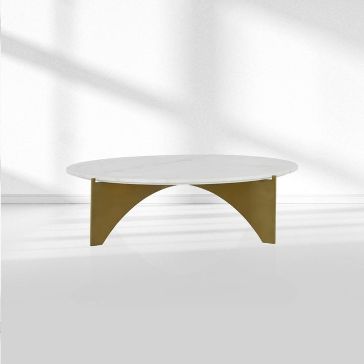 Baletta Marble and Brass Coffee Table