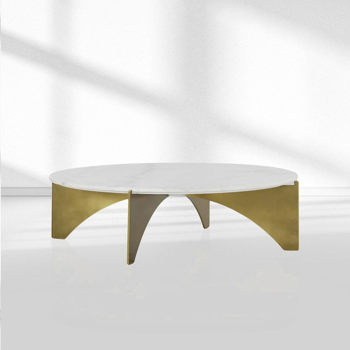 Baletta Marble and Brass Coffee Table