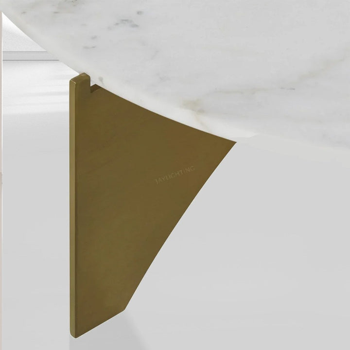 Baletta Marble and Brass Coffee Table