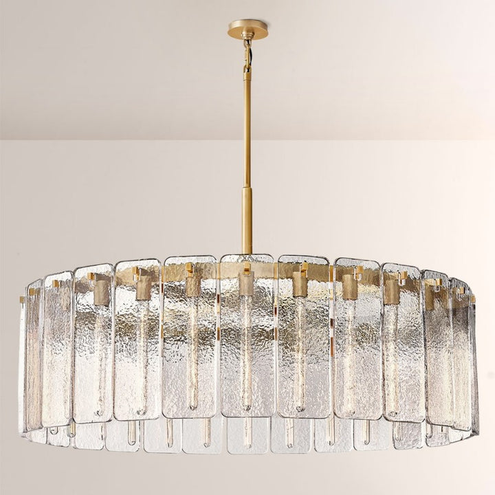 Belamette Glass Round Chandelier 48"D